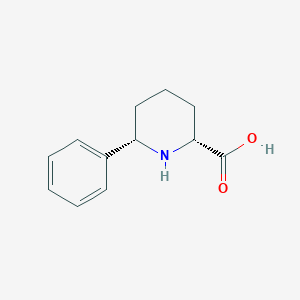 molecular formula C12H15NO2 B14888709 cis-6-Phenyl-piperidine-2-carboxylic acid 