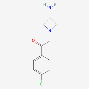 2-(3-Aminoazetidin-1-yl)-1-(4-chlorophenyl)ethan-1-one