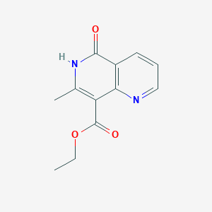 Ethyl 7-methyl-5-oxo-5,6-dihydro-1,6-naphthyridine-8-carboxylate