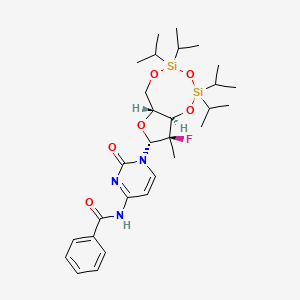 N-(1-((6aR,8R,9R,9aR)-9-Fluoro-2,2,4,4-tetraisopropyl-9-methyltetrahydro-6H-furo[3,2-f][1,3,5,2,4]trioxadisilocin-8-yl)-2-oxo-1,2-dihydropyrimidin-4-yl)benzamide