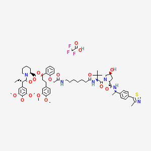 molecular formula C70H91F3N6O16S B14888753 dTAGV-1-NEG TFA 