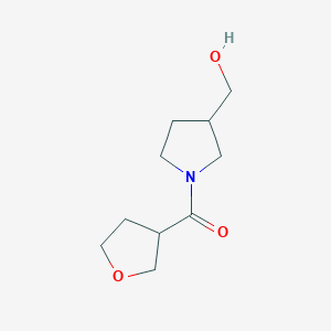 molecular formula C10H17NO3 B1488876 [1-(Oxolane-3-carbonyl)pyrrolidin-3-yl]methanol CAS No. 1247475-25-7