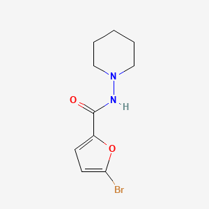 molecular formula C10H13BrN2O2 B14888765 5-bromo-N-(piperidin-1-yl)furan-2-carboxamide 