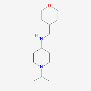 molecular formula C14H28N2O B1488877 N-[(oxan-4-yl)methyl]-1-(propan-2-yl)piperidin-4-amine CAS No. 1456163-66-8