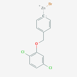 molecular formula C13H9BrCl2OZn B14888804 4-(2,5-Dichlorophenoxymethyl)phenylZinc bromide 