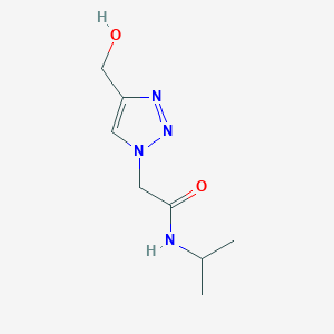 molecular formula C8H14N4O2 B1488884 2-[4-(hydroxymethyl)-1H-1,2,3-triazol-1-yl]-N-(propan-2-yl)acetamide CAS No. 1250903-78-6