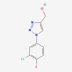 [1-(3-chloro-4-fluorophenyl)-1H-1,2,3-triazol-4-yl]methanol