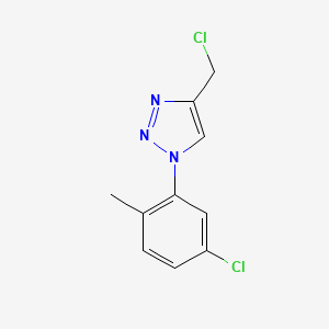 molecular formula C10H9Cl2N3 B1488886 1-(5-chloro-2-methylphenyl)-4-(chloromethyl)-1H-1,2,3-triazole CAS No. 1248167-93-2