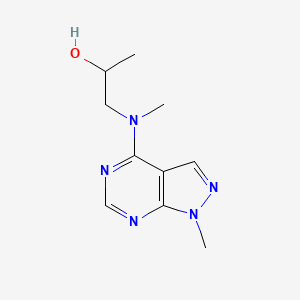 1-(Methyl(1-methyl-1h-pyrazolo[3,4-d]pyrimidin-4-yl)amino)propan-2-ol