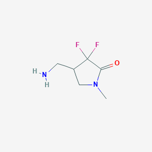 4-(Aminomethyl)-3,3-difluoro-1-methylpyrrolidin-2-one