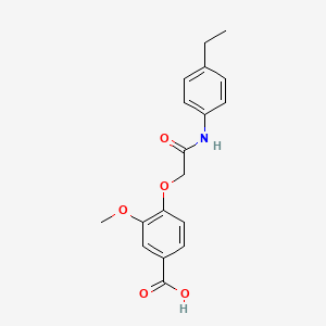 4-{2-[(4-Ethylphenyl)amino]-2-oxoethoxy}-3-methoxybenzoic acid