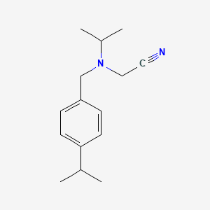 molecular formula C15H22N2 B14888909 2-(Isopropyl(4-isopropylbenzyl)amino)acetonitrile 