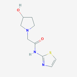 2-(3-hydroxypyrrolidin-1-yl)-N-(1,3-thiazol-2-yl)acetamide