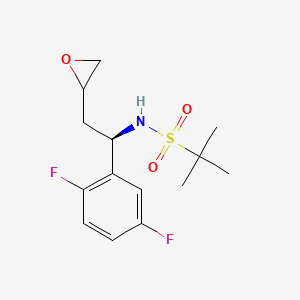 N-[(1R)-1-(2,5-difluorophenyl)-2-(oxiran-2-yl)ethyl]-2-methylpropane-2-sulfonamide