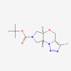 (5aR,8aR)-tert-Butyl 3-iodo-5a,6,8,8a-tetrahydropyrrolo[3,4-b][1,2,3]triazolo[1,5-d][1,4]oxazine-7(4H)-carboxylate