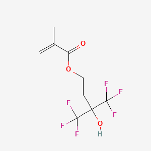 molecular formula C9H10F6O3 B14888929 [4,4,4-trifluoro-3-hydroxy-3-(trifluoromethyl)butyl] 2-methylprop-2-enoate 