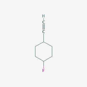 molecular formula C8H11F B14888945 1-Ethynyl-4-fluorocyclohexane 