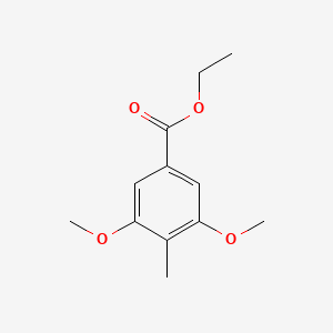 molecular formula C12H16O4 B14888948 Ethyl 3,5-dimethoxy-4-methylbenzoate 