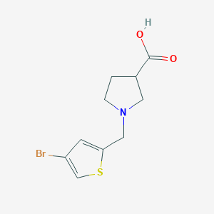 molecular formula C10H12BrNO2S B1488895 1-[(4-Bromothiophen-2-yl)methyl]pyrrolidine-3-carboxylic acid CAS No. 1344279-23-7