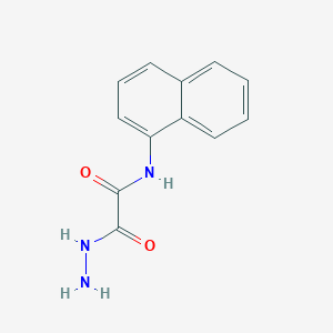 molecular formula C12H11N3O2 B14888953 2-hydrazinyl-N-(naphthalen-1-yl)-2-oxoacetamide 