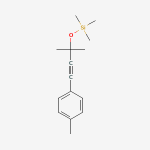 molecular formula C15H22OSi B14888954 (1,1-Dimethyl-3-p-tolyl-prop-2-ynyloxy)-trimethyl-silane 