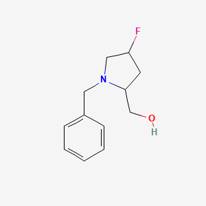 molecular formula C12H16FNO B14888967 (1-Benzyl-4-fluoropyrrolidin-2-yl)methanol 