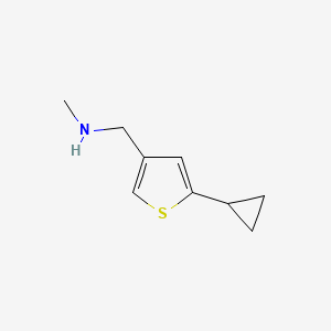 molecular formula C9H13NS B1488897 1-(5-cyclopropylthiophen-3-yl)-N-methylmethanamine CAS No. 1249787-84-5