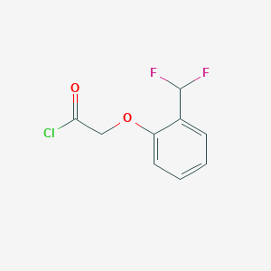 molecular formula C9H7ClF2O2 B14888985 2-(2-(Difluoromethyl)phenoxy)acetyl chloride 