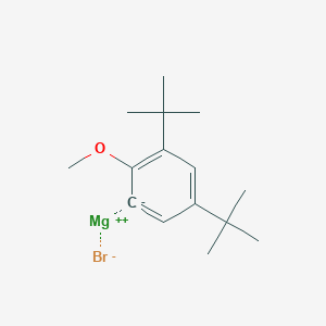 molecular formula C15H23BrMgO B14888987 (3,5-Di-t-butyl-2-methoxyphenyl)magnesium bromide 