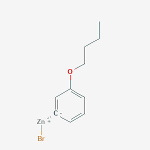 molecular formula C10H13BrOZn B14889009 3-n-ButyloxyphenylZinc bromide 