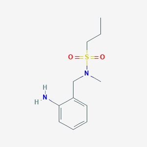 molecular formula C11H18N2O2S B14889012 n-(2-Aminobenzyl)-N-methylpropane-1-sulfonamide 