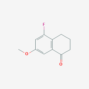 molecular formula C11H11FO2 B1488903 5-Fluoro-7-methoxy-3,4-dihydronaphthalen-1(2H)-one CAS No. 837373-16-7