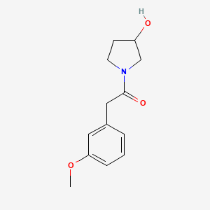 molecular formula C13H17NO3 B1488904 1-(3-Hydroxypyrrolidin-1-yl)-2-(3-methoxyphenyl)ethan-1-one CAS No. 1481139-51-8