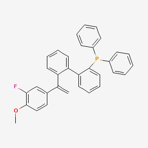 molecular formula C33H26FOP B14889043 (2'-(1-(3-Fluoro-4-methoxyphenyl)vinyl)-[1,1'-biphenyl]-2-yl)diphenylphosphane 