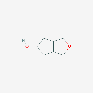 molecular formula C7H12O2 B14889053 hexahydro-1H-cyclopenta[c]furan-5-ol 