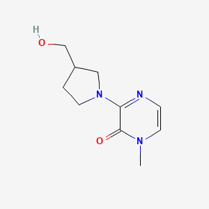 3-(3-(hydroxymethyl)pyrrolidin-1-yl)-1-methylpyrazin-2(1H)-one