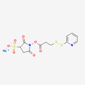 Sodium 2,5-dioxo-1-((3-(pyridin-2-yldisulfanyl)propanoyl)oxy)pyrrolidine-3-sulfonate