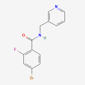 molecular formula C13H10BrFN2O B14889075 4-bromo-2-fluoro-N-(pyridin-3-ylmethyl)benzamide 