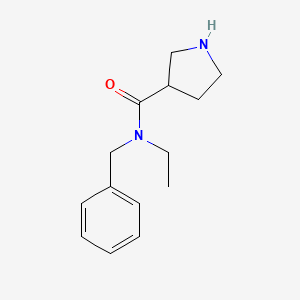 molecular formula C14H20N2O B1488908 N-benzyl-N-ethylpyrrolidine-3-carboxamide CAS No. 1469279-78-4