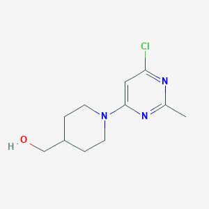 molecular formula C11H16ClN3O B1488909 (1-(6-Chloro-2-methylpyrimidin-4-yl)piperidin-4-yl)methanol CAS No. 1247480-79-0