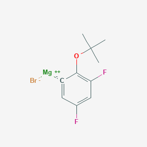 molecular formula C10H11BrF2MgO B14889096 (2-t-Butoxy-3,5-difluorophenyl)magnesium bromide 