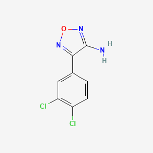 molecular formula C8H5Cl2N3O B1488912 4-(3,4-Dichlorophenyl)-1,2,5-oxadiazol-3-amine CAS No. 99817-29-5