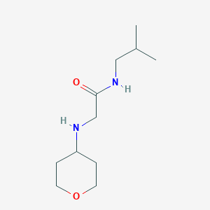 molecular formula C11H22N2O2 B14889120 n-Isobutyl-2-((tetrahydro-2h-pyran-4-yl)amino)acetamide 