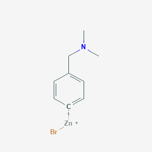 molecular formula C9H12BrNZn B14889123 (4-Dimethylaminomethyl)phenylZinc bromide 