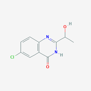 molecular formula C10H9ClN2O2 B14889128 6-chloro-2-(1-hydroxyethyl)quinazolin-4(3H)-one 