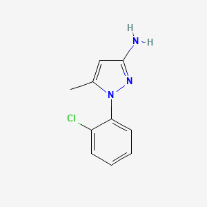 molecular formula C10H10ClN3 B1488914 1-(2-chlorophenyl)-5-methyl-1H-pyrazol-3-amine CAS No. 1248301-61-2