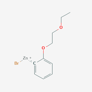 molecular formula C10H13BrO2Zn B14889150 2-(2-Ethoxyethoxy)phenylZinc bromide 