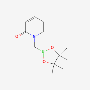 molecular formula C12H18BNO3 B14889164 1-((4,4,5,5-Tetramethyl-1,3,2-dioxaborolan-2-yl)methyl)pyridin-2(1H)-one 