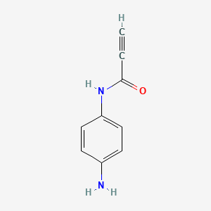 molecular formula C9H8N2O B14889179 N-(4-Aminophenyl)propiolamide 