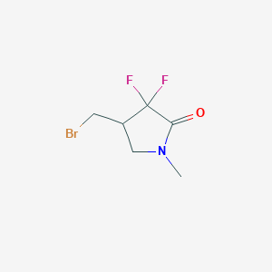 4-(Bromomethyl)-3,3-difluoro-1-methylpyrrolidin-2-one